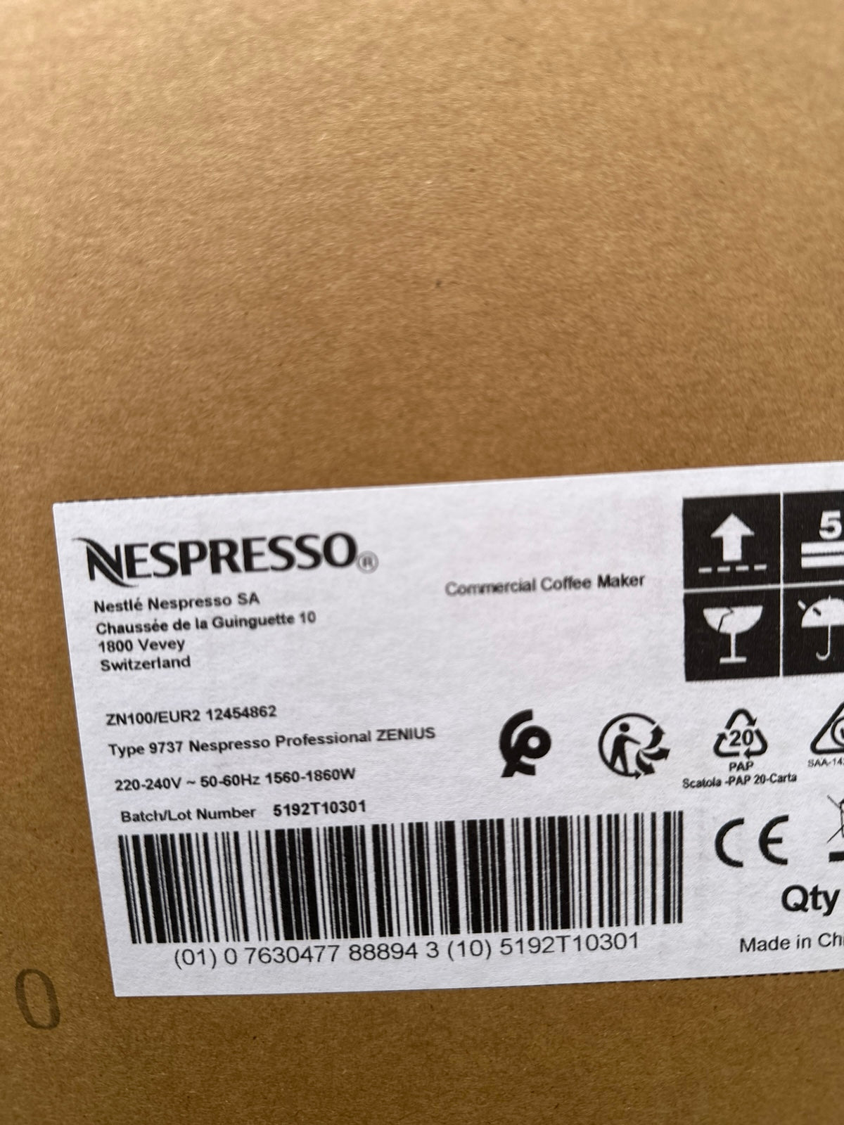 Nespresso Zenius Kaffeemaschine und Espressomaschine