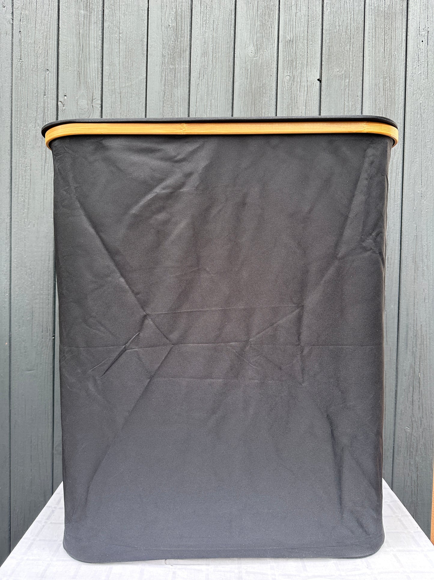 Wäschekorb Bamboo schwarz