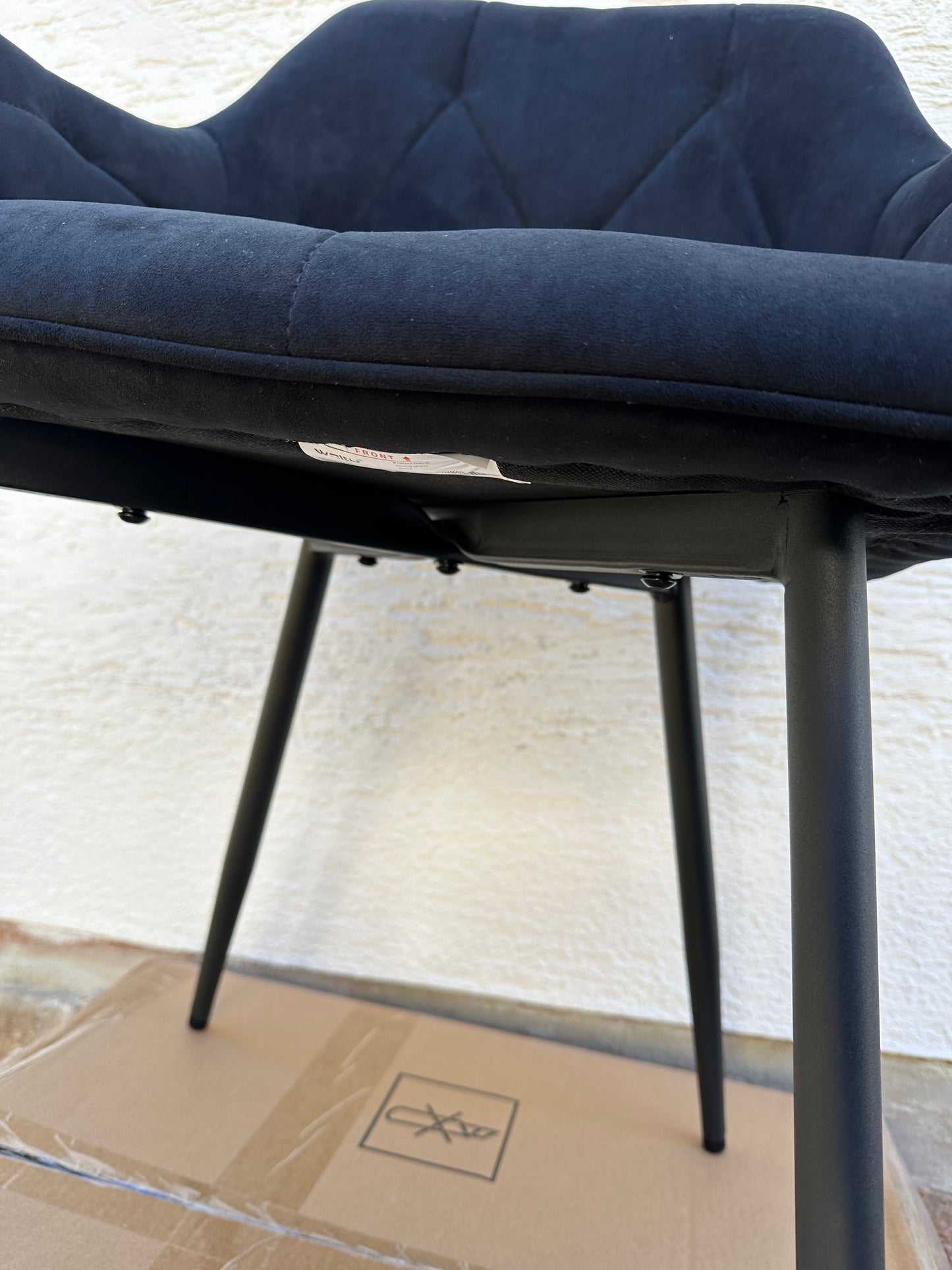 WOLTU Esszimmerstuhl schwarz 2er Set