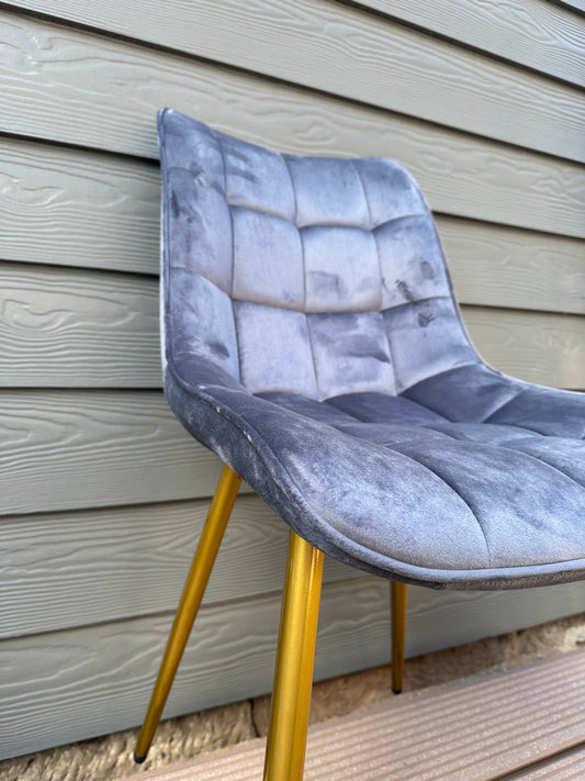 WOLTU Esszimmerstuhl grau 2er Set