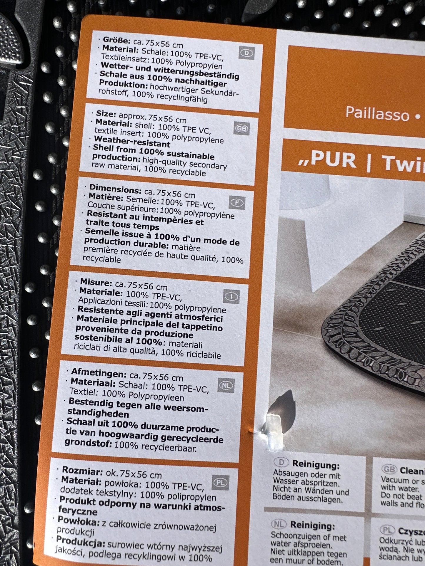 Türmatte „PUR | TwinClean"