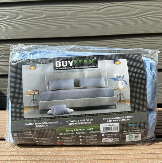 Jersey Spannbettlaken BuyMax 120x200