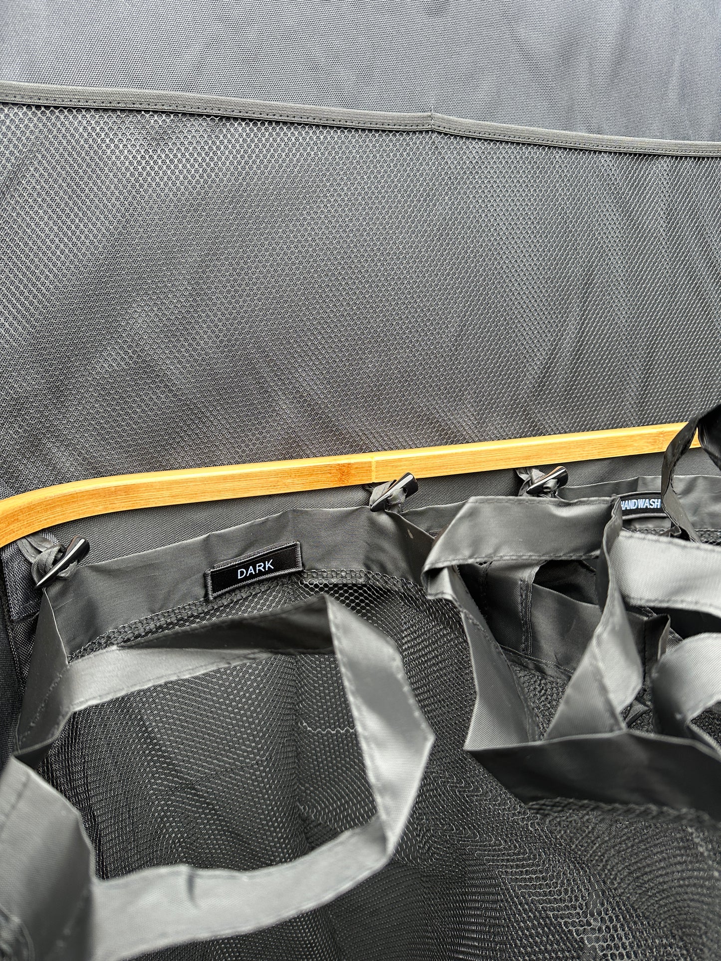 Wäschekorb Bamboo schwarz