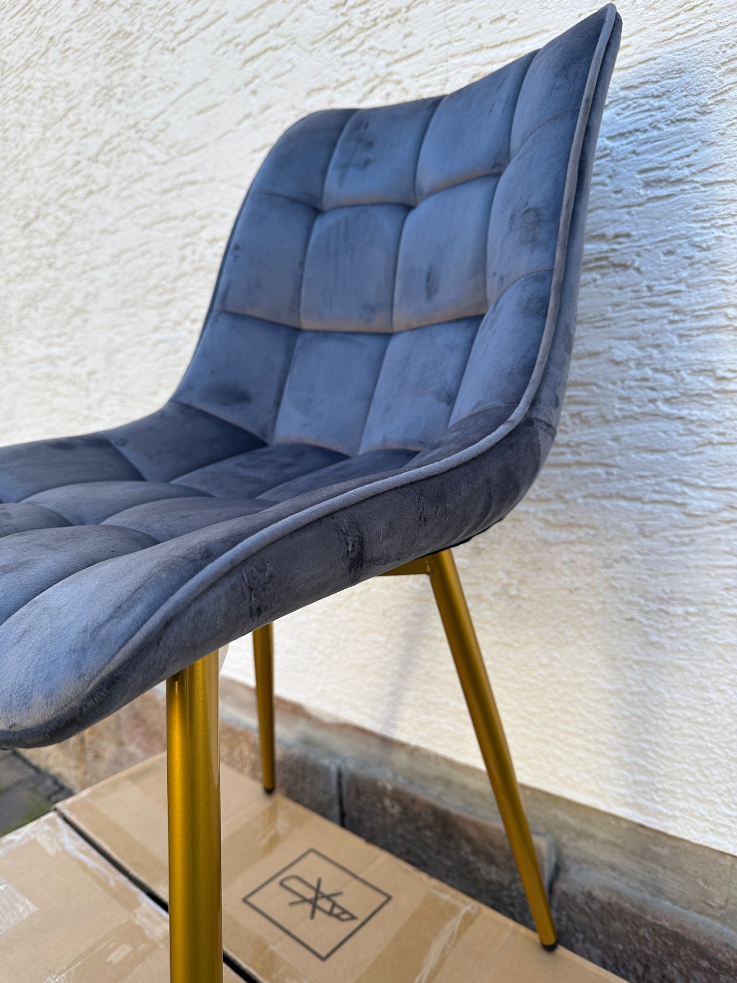 WOLTU Esszimmerstuhl grau 2er Set