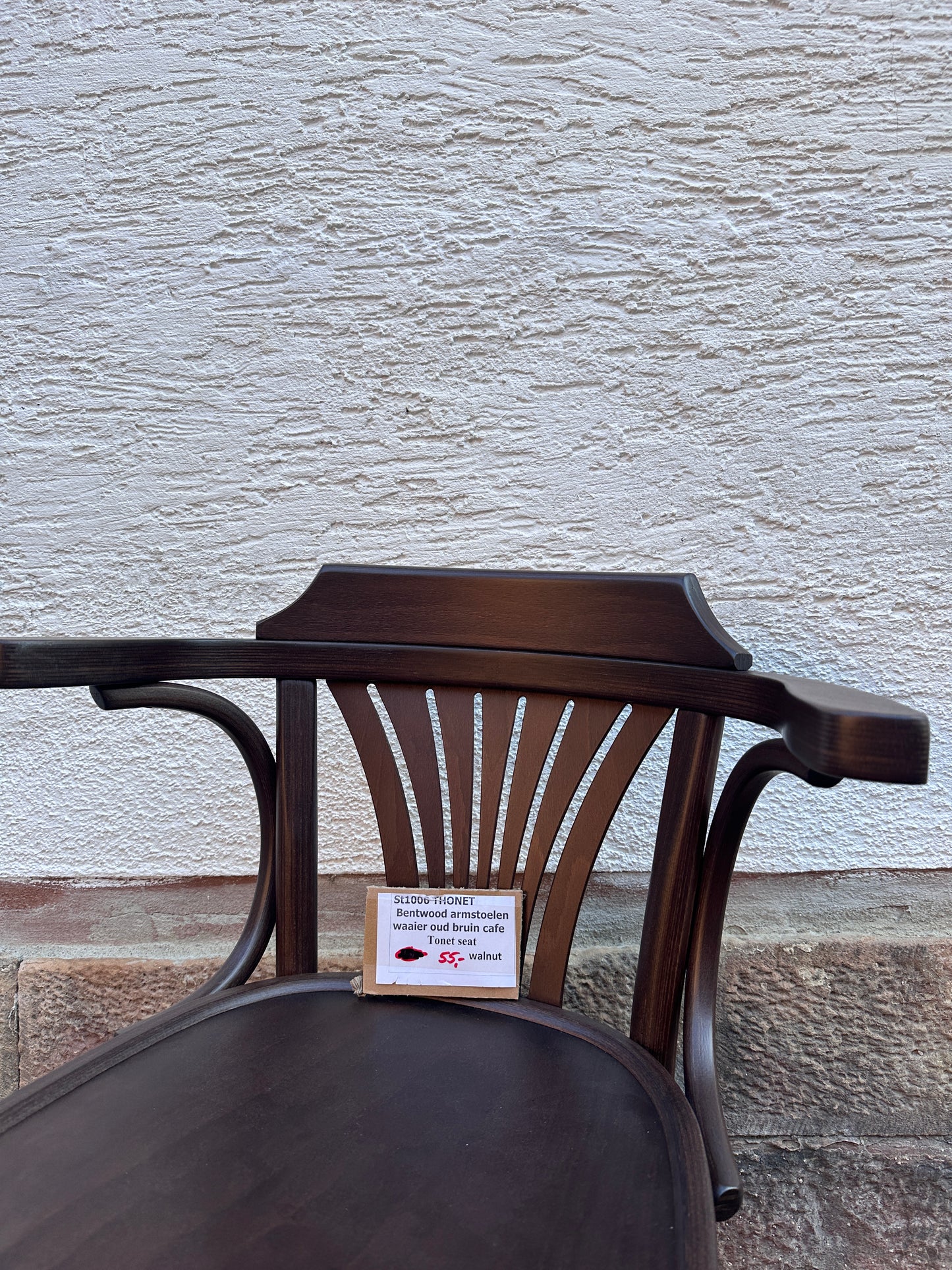 Thon Bentwood Sessel Fächer altbraun Café