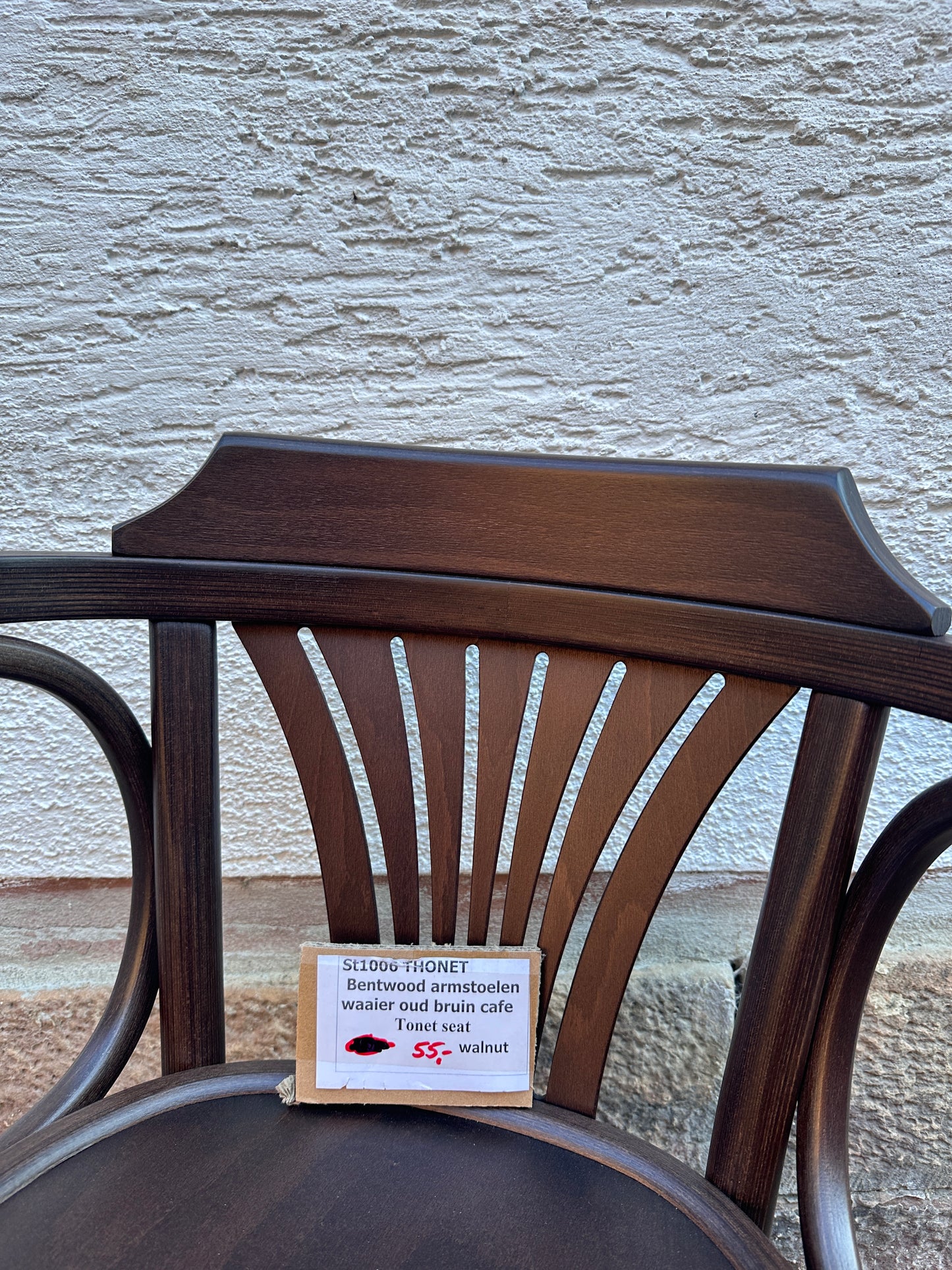 Thon Bentwood Sessel Fächer altbraun Café