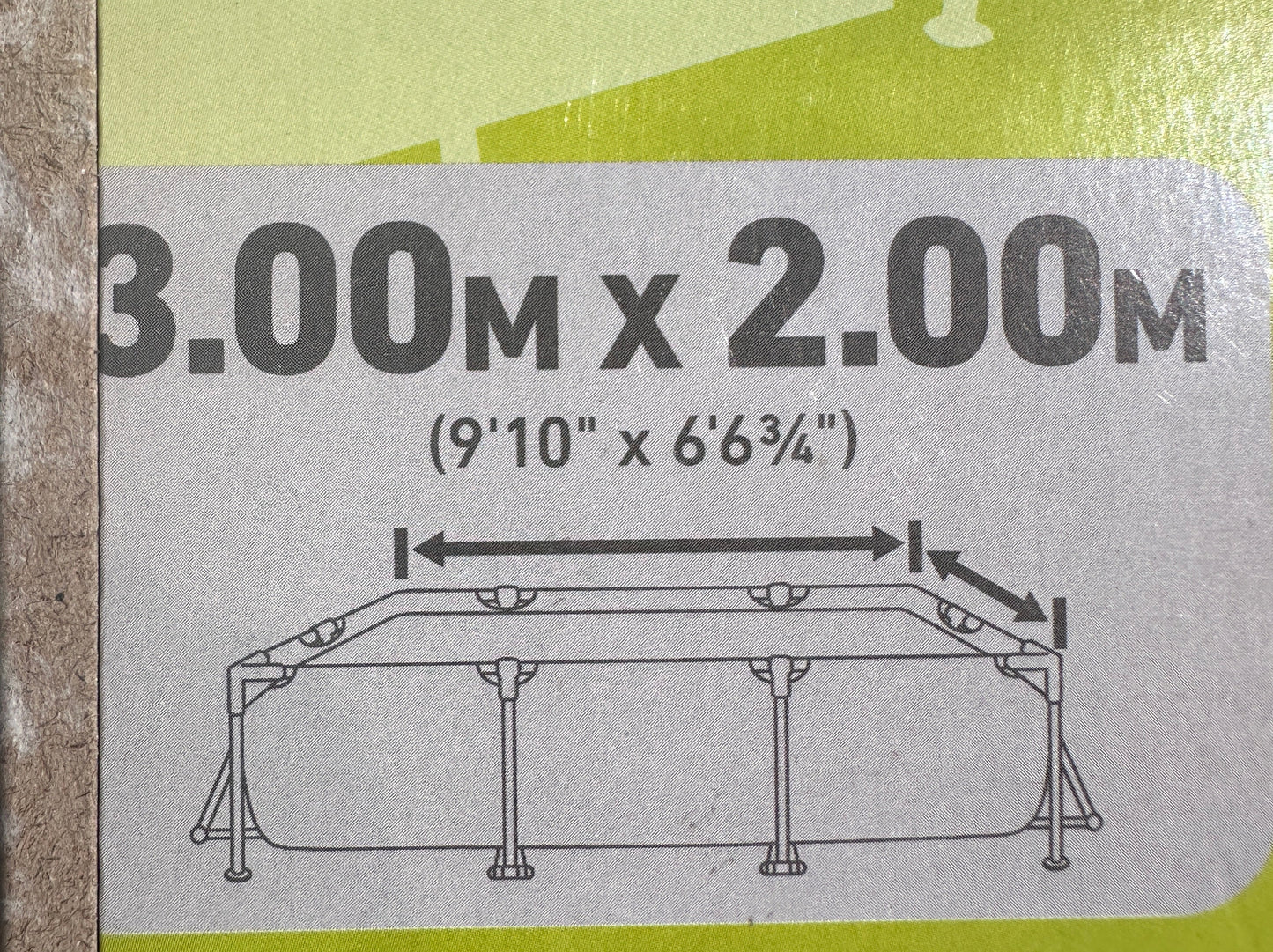 Pool Abdeckung 3x2 m Intex