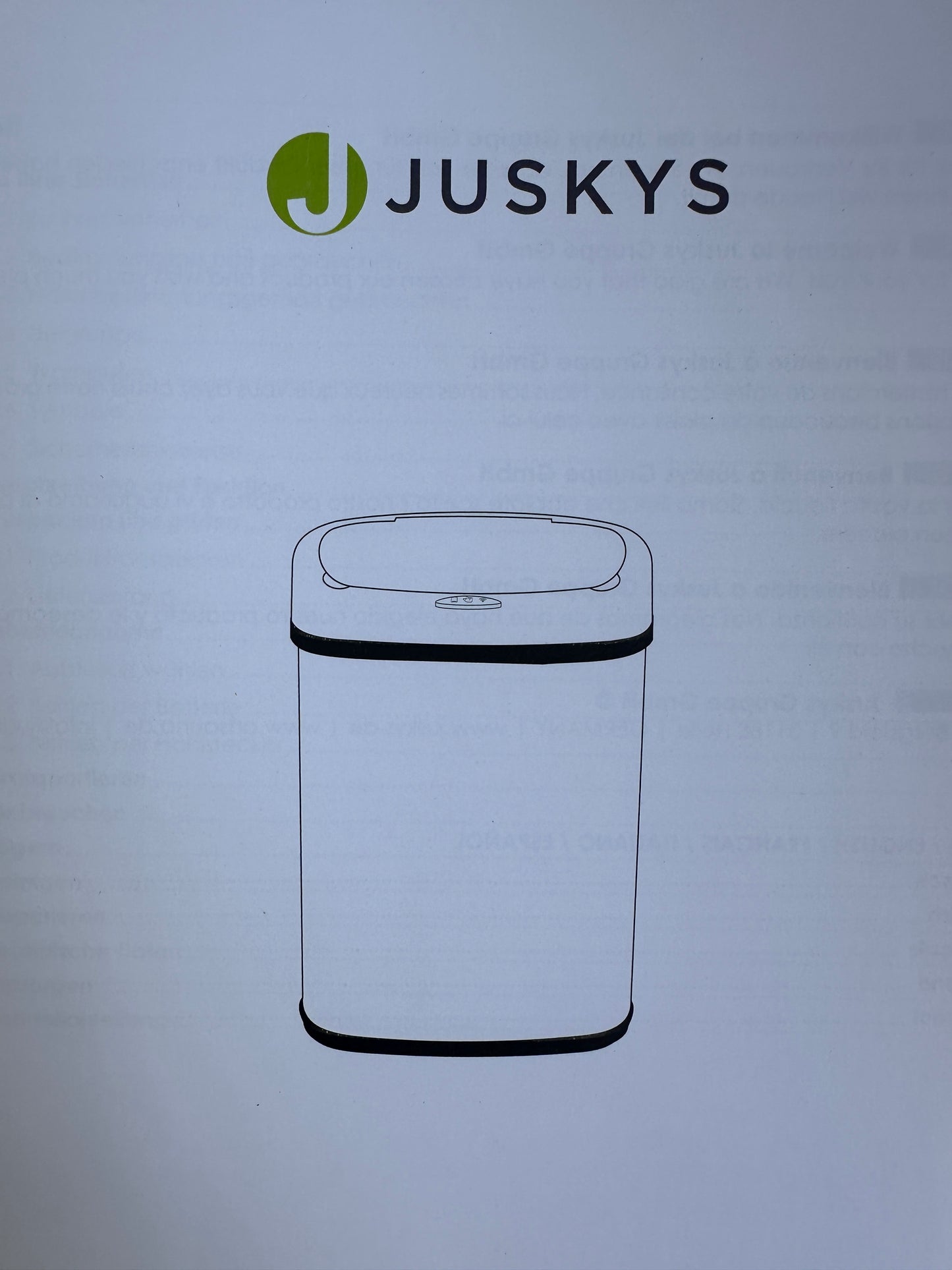 Mülleimer mit Sensor Juskys 50 Liter