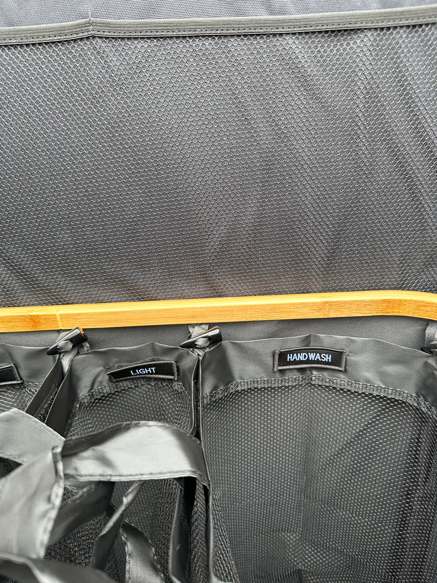 Wäschekorb Bamboo schwarz