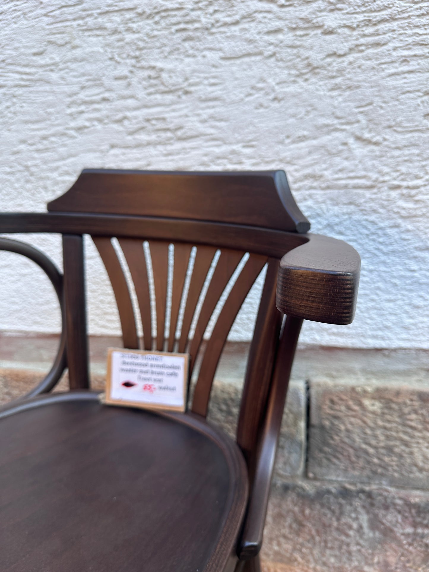 Thon Bentwood Sessel Fächer altbraun Café