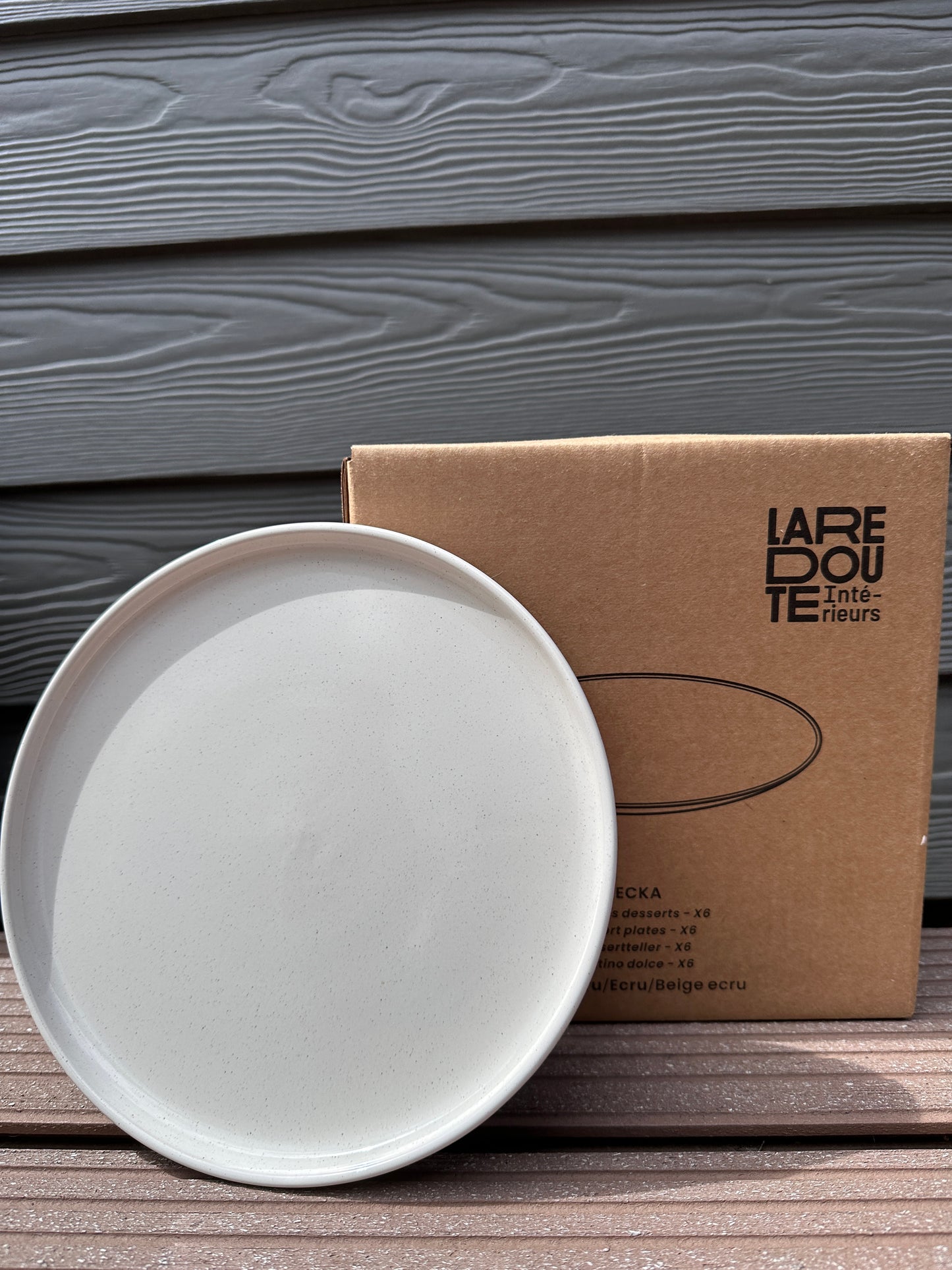 Set von 6 Desserttellern aus gesprenkeltem Steingut, Tecka
La Redoute Interieurs
