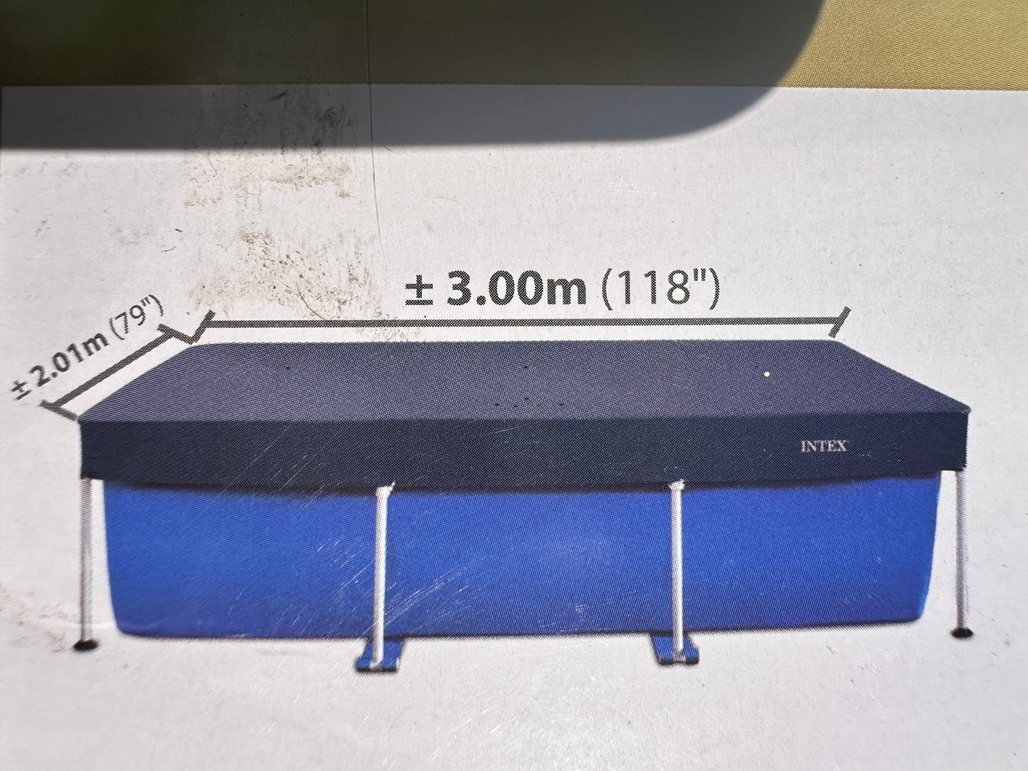 Pool Abdeckung 3x2 m Intex
