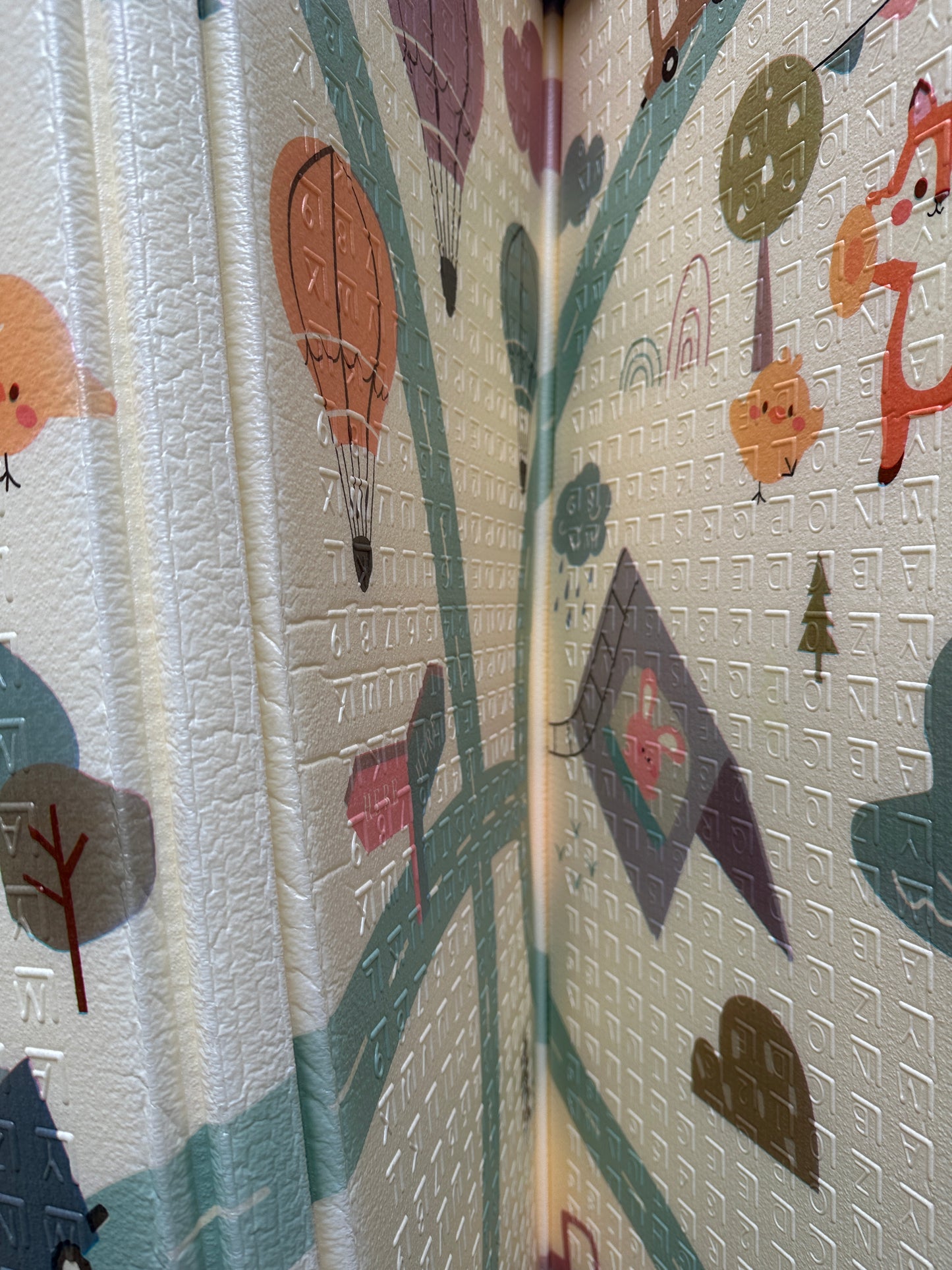 Spielmatte 180 x 200 cm mit diversen Tiermotiven