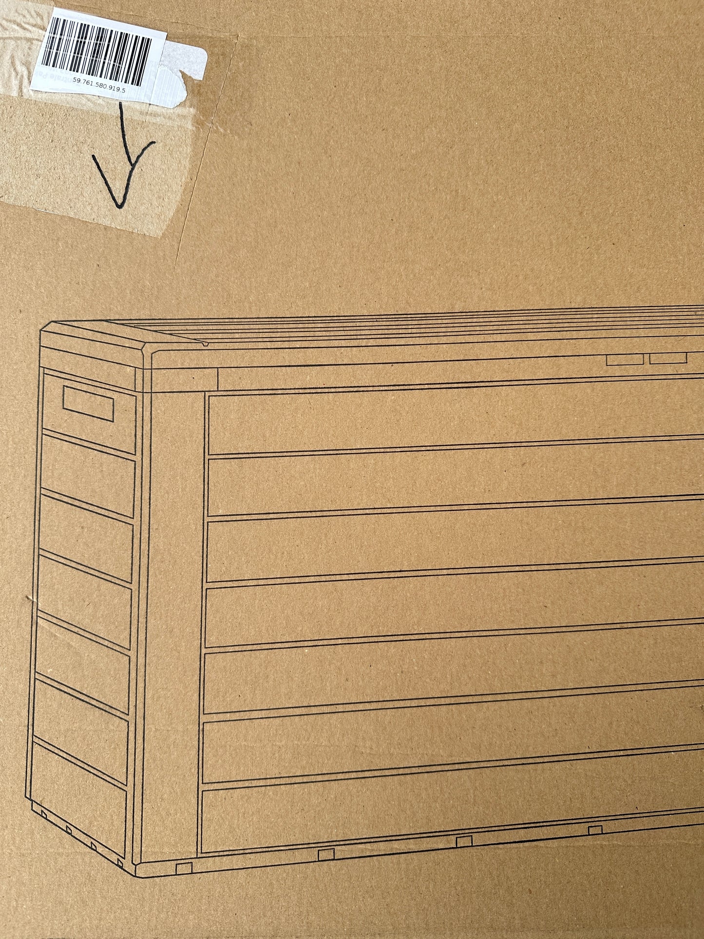 Auflagenbox Holzoptik Woody Casaria