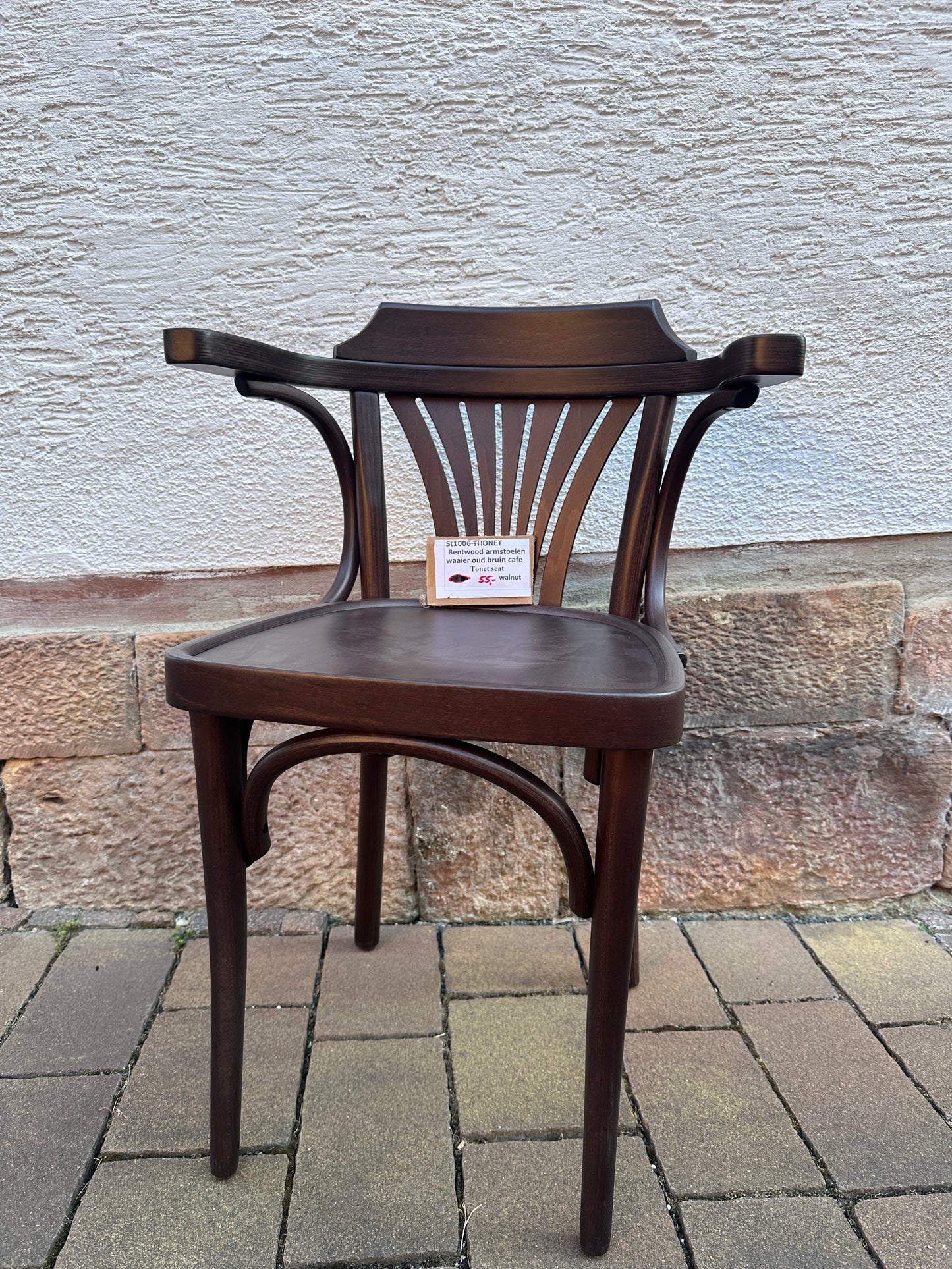Thon Bentwood Sessel Fächer altbraun Café