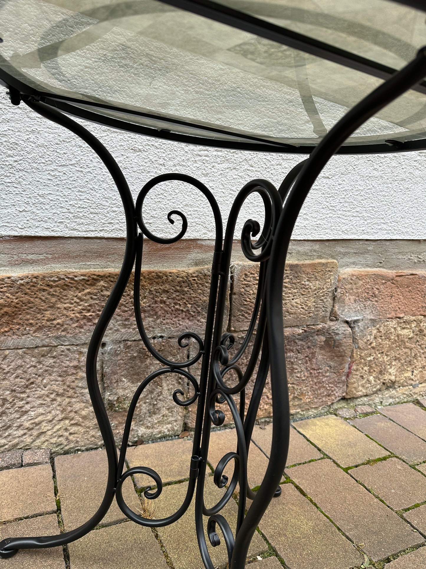 Gartentisch aus Glas Locker