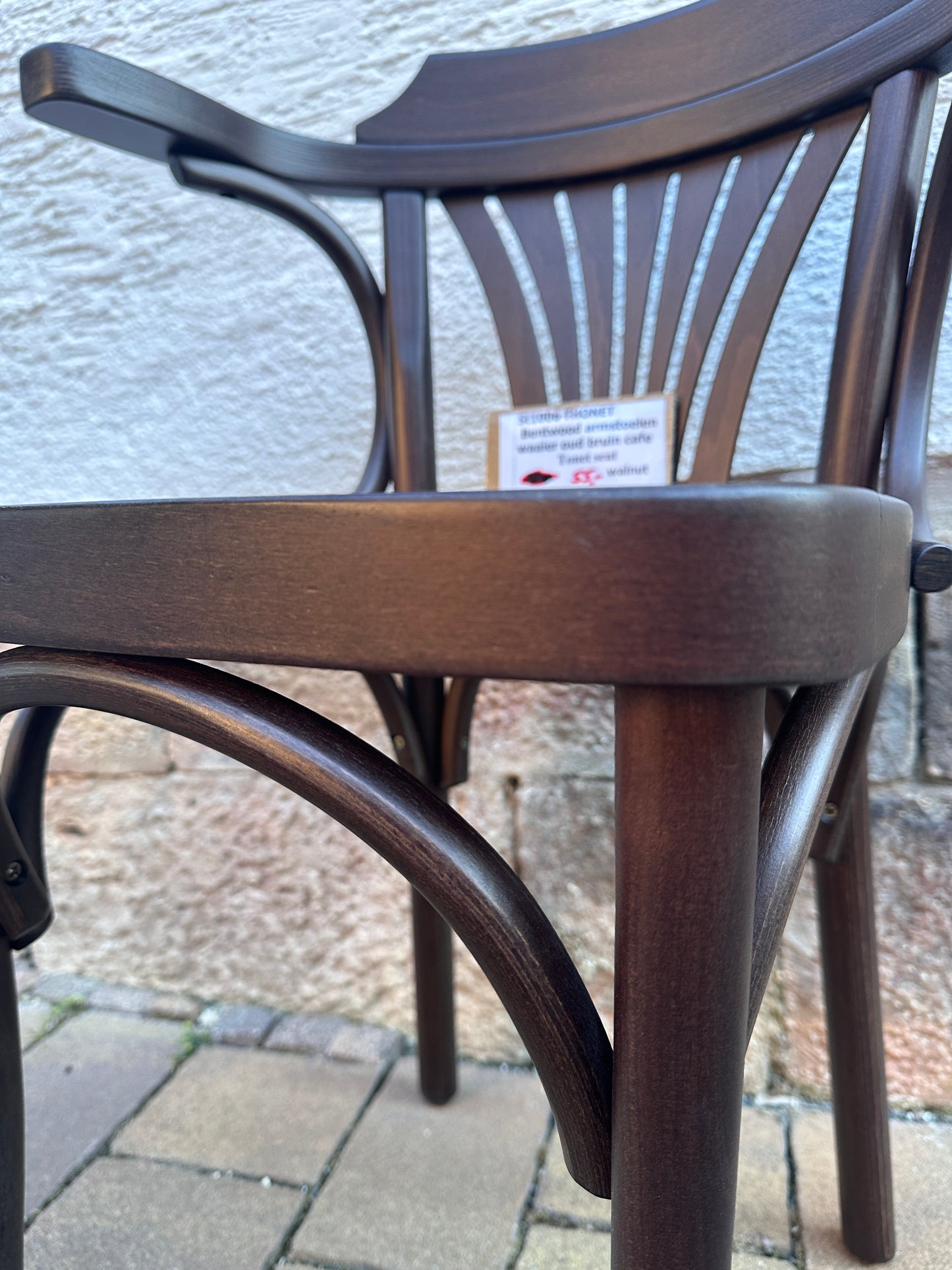 Thon Bentwood Sessel Fächer altbraun Café