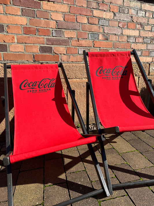 Liegestühle Coca Cola Zero