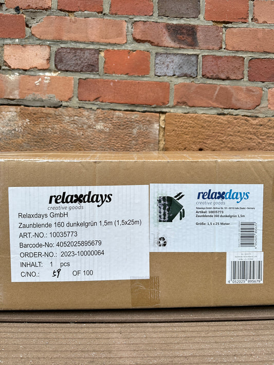Zaunblende Relaxdays 1,5 x 25 m