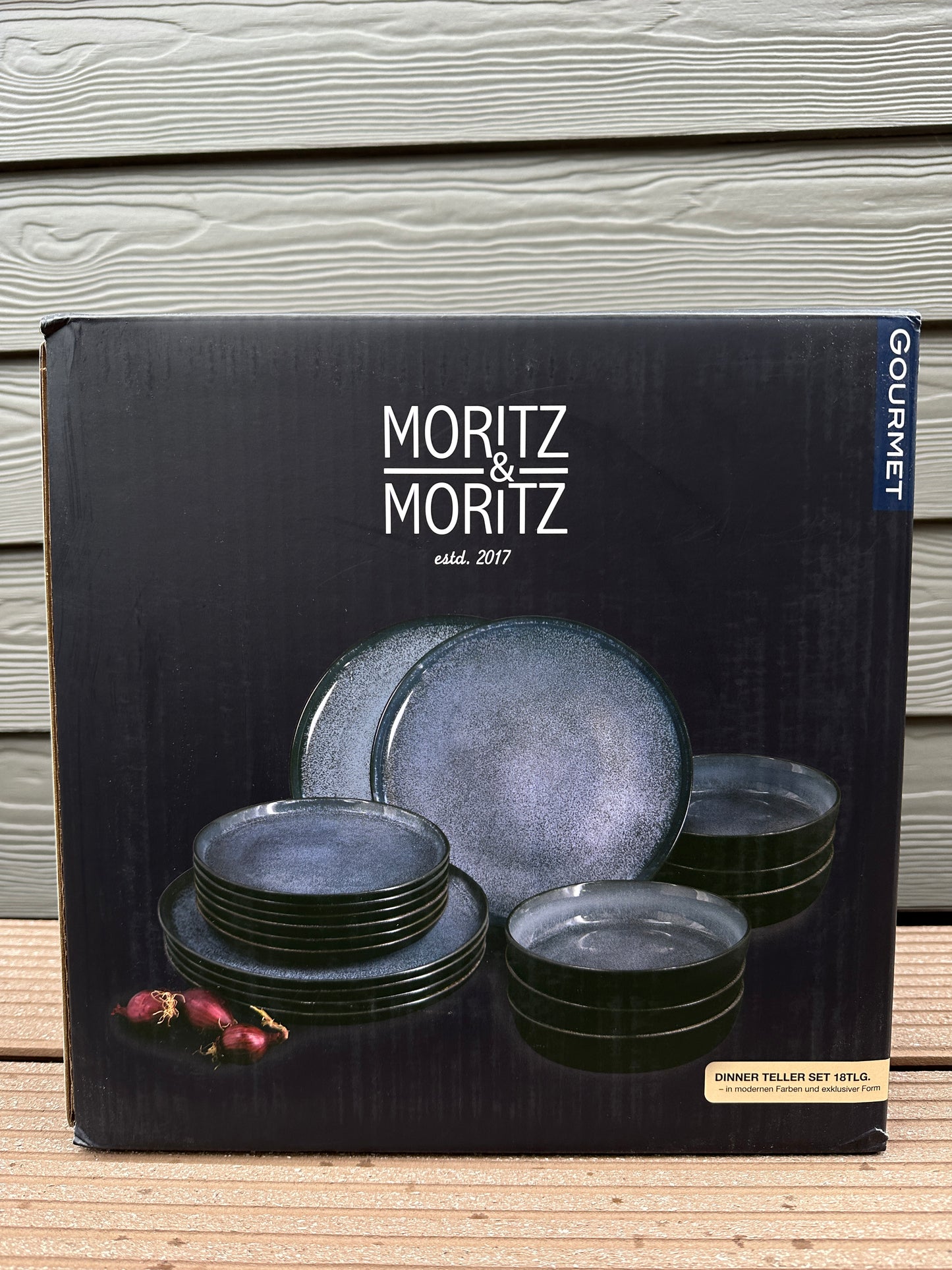 Geschirrset Moritz & Moritz Vida Blau 18-tlg.
