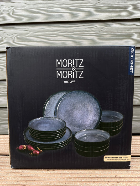 Geschirrset Moritz & Moritz Vida Blau 18-tlg.