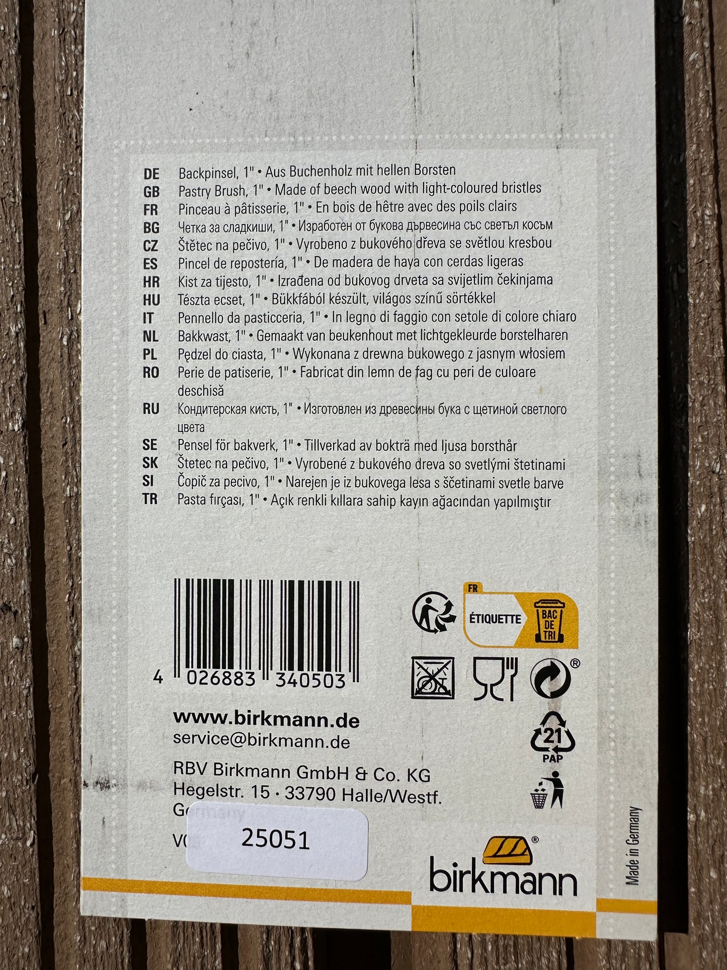 Backpinsel Easy Baking