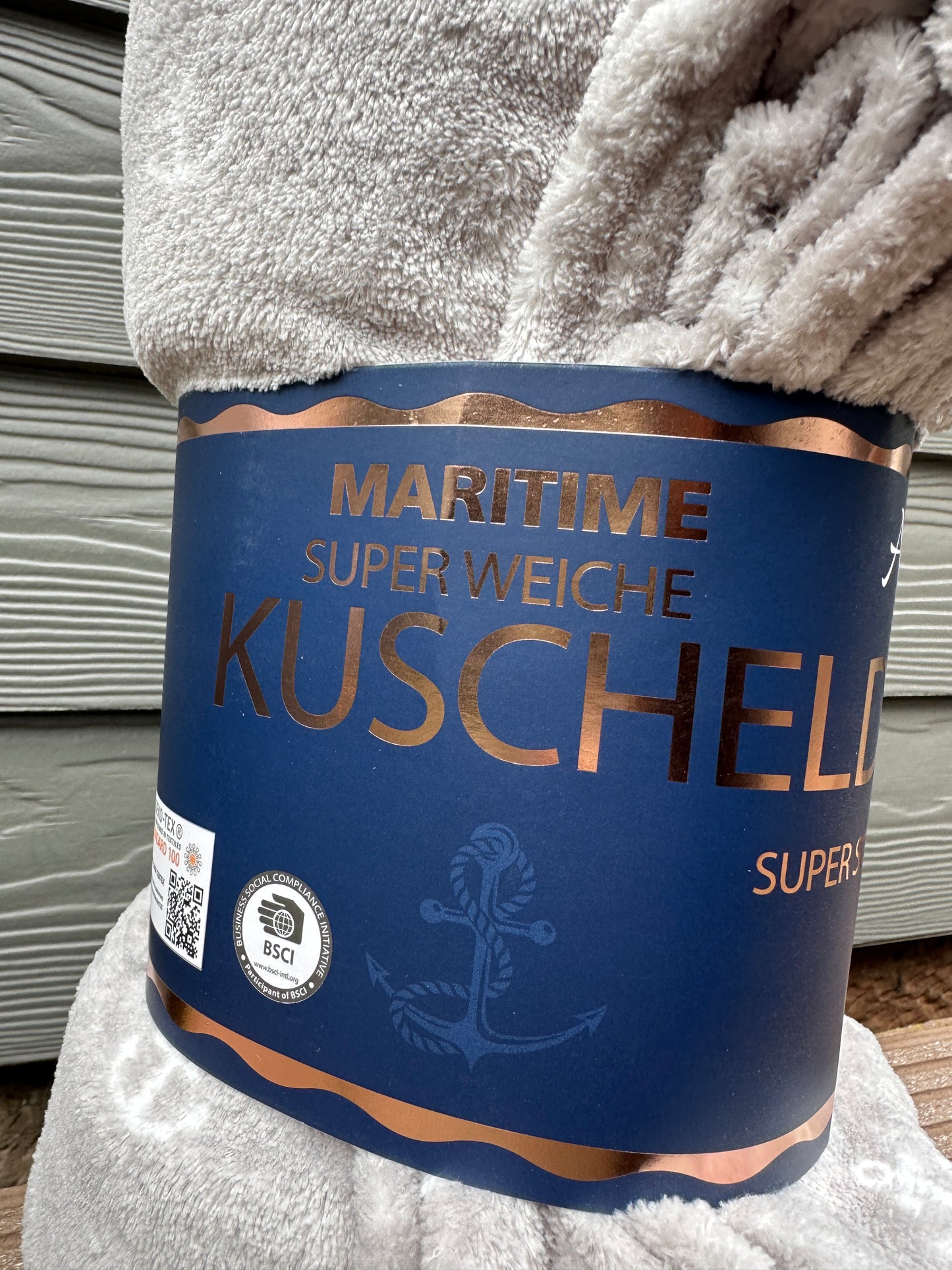 Kuscheldecke Antonio Home Maritime Grau 200x150cm
