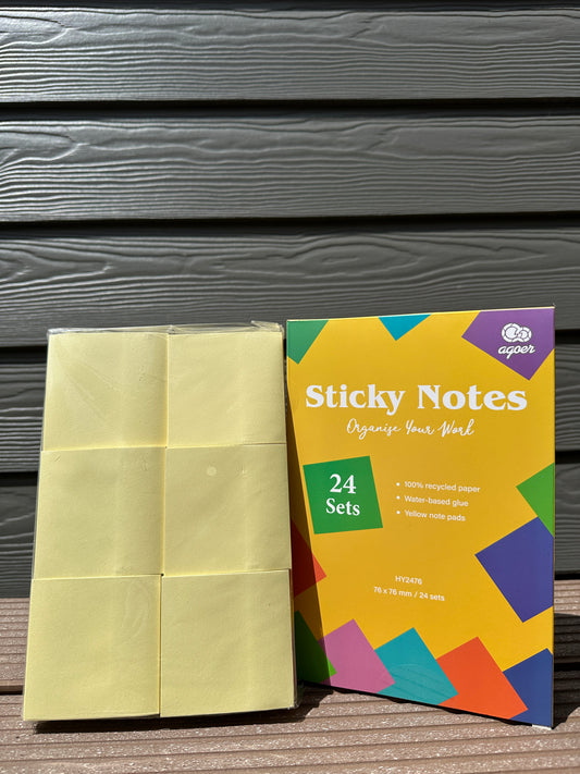 Haftnotizen 24 Stück Gelb Sticky Notes