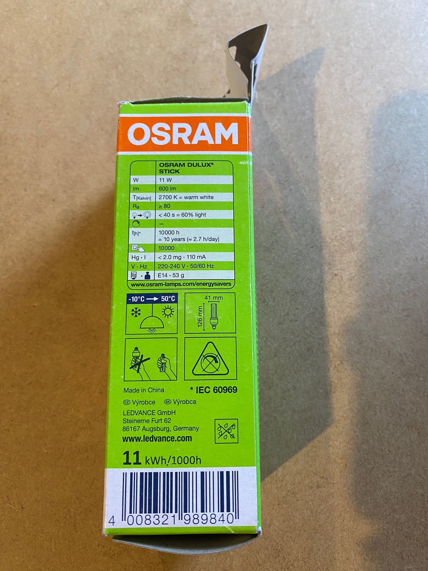 Glühbirne Osram