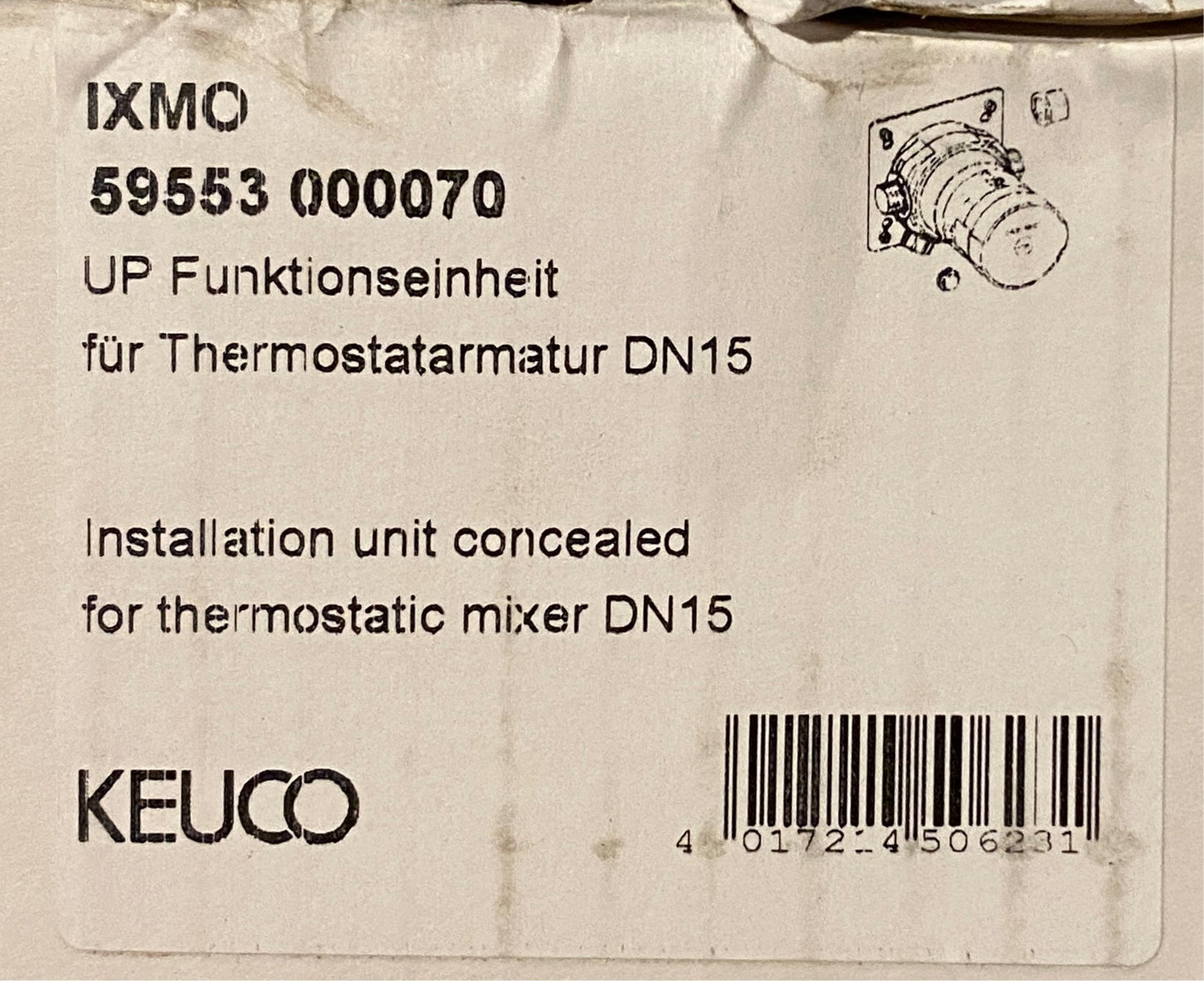 Funktionseinheit Thermostatarmatur Keuco
