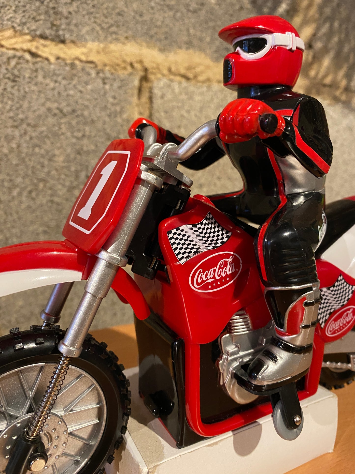 Motorradfigur Coca Cola